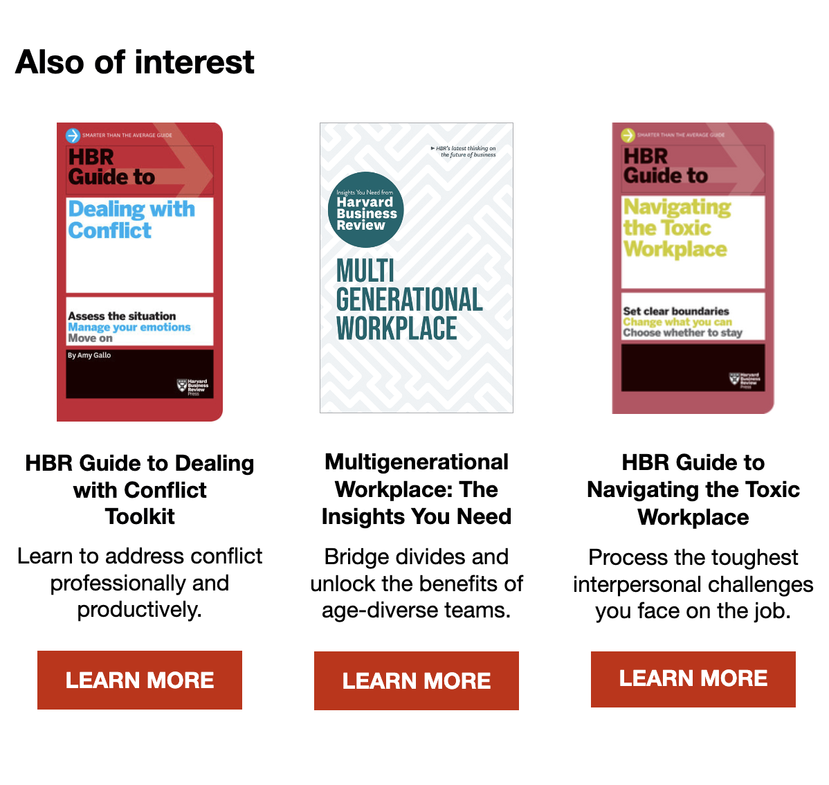 Screenshot image of Harvard Business Review